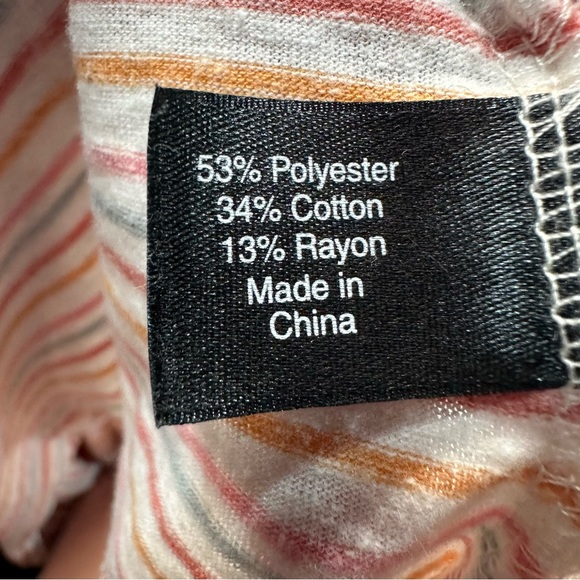 Lane Bryant Women’s Striped Sleeveless Tie Knot Front Top Size 18/20 - Picture 6 of 7